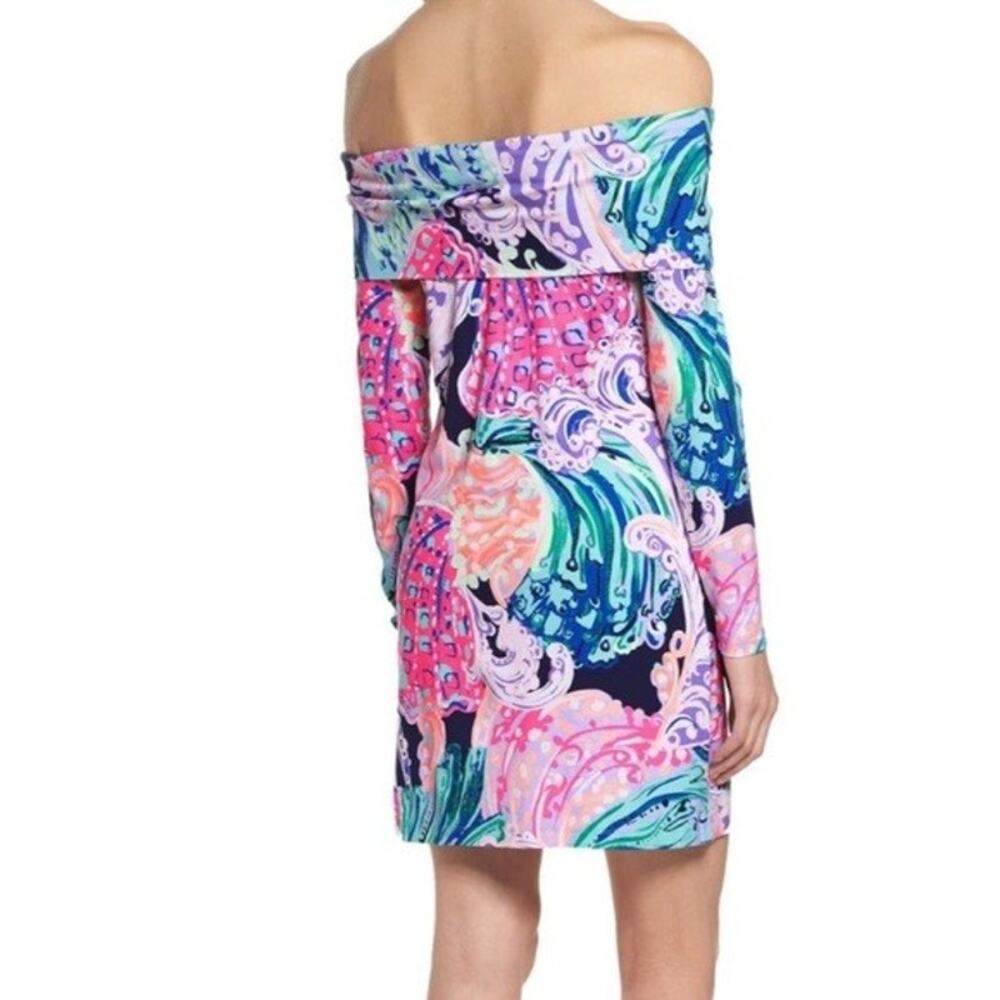 Lilly Pulitzer Off Shoulder All That She Wants Trisha Mini Dress Size Medium - Picture 2 of 11